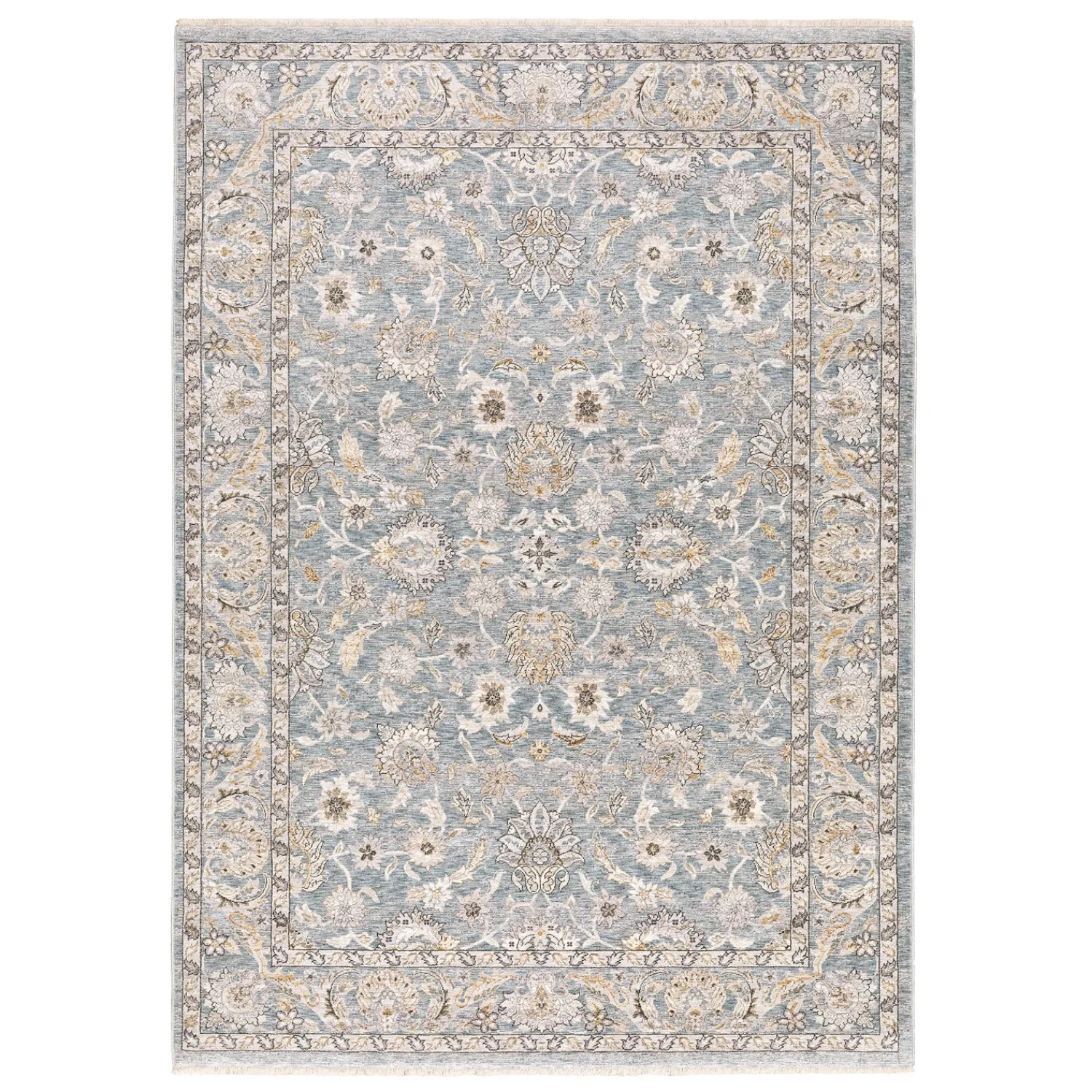 Plow & Hearth Area Rugs>Wakefield Border Polyester Rug, 2' x 3'