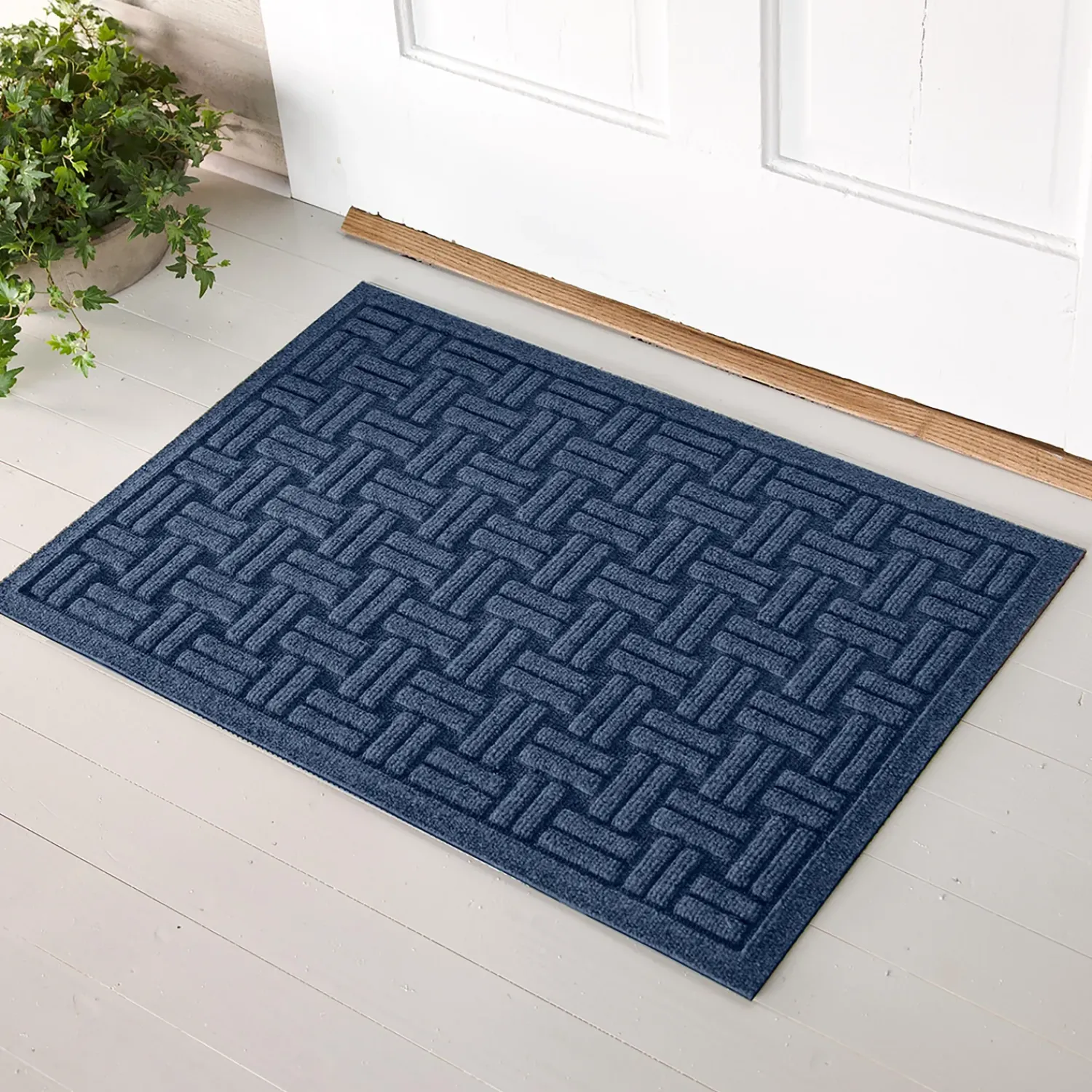 Plow & Hearth Waterhog Doormats>Waterhog Basket Weave Doormat, 2' x 5'