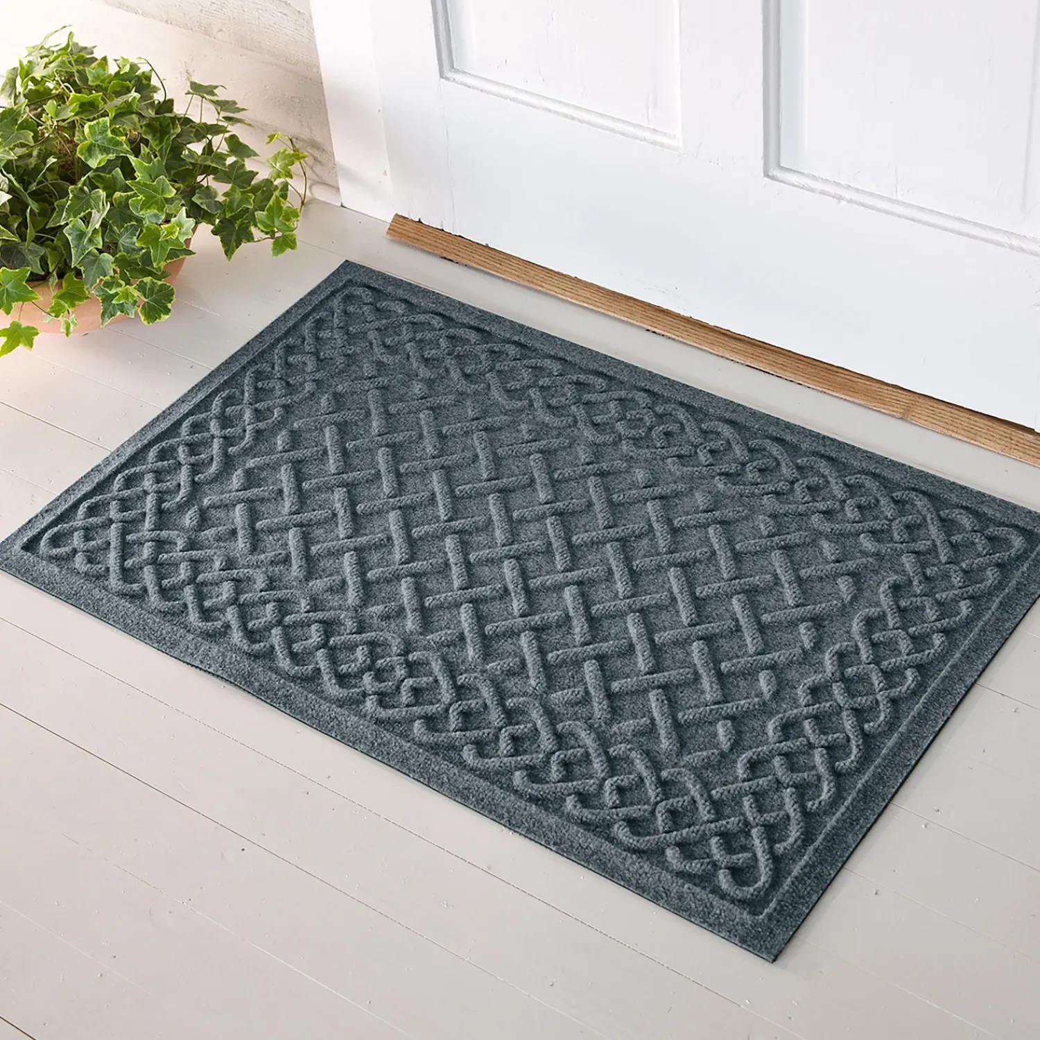 Plow & Hearth Waterhog Doormats>Waterhog Cable Weave Doormat, 3' x 5'