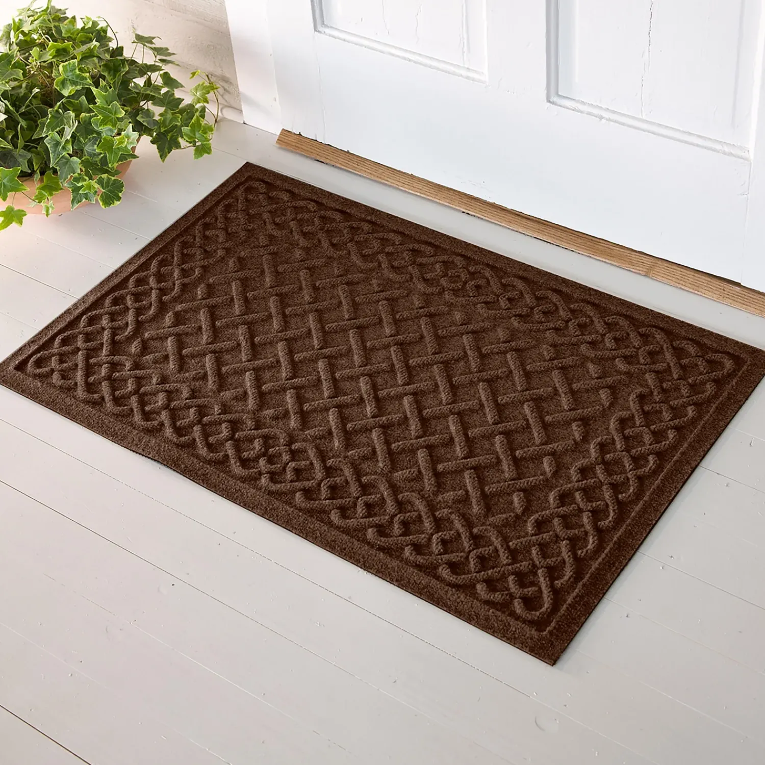 Plow & Hearth Waterhog Doormats>Waterhog Cable Weave Doormat, 3' x 5'