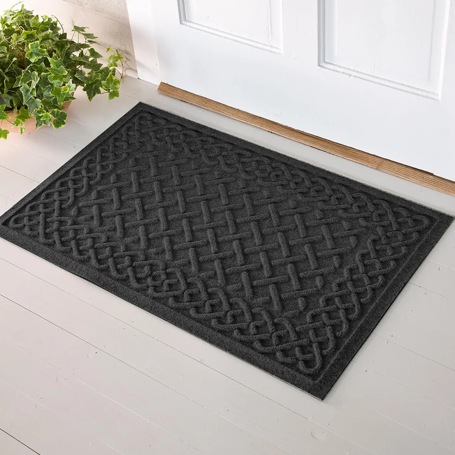 Plow & Hearth Waterhog Doormats>Waterhog Cable Weave Doormat, 3' x 5'