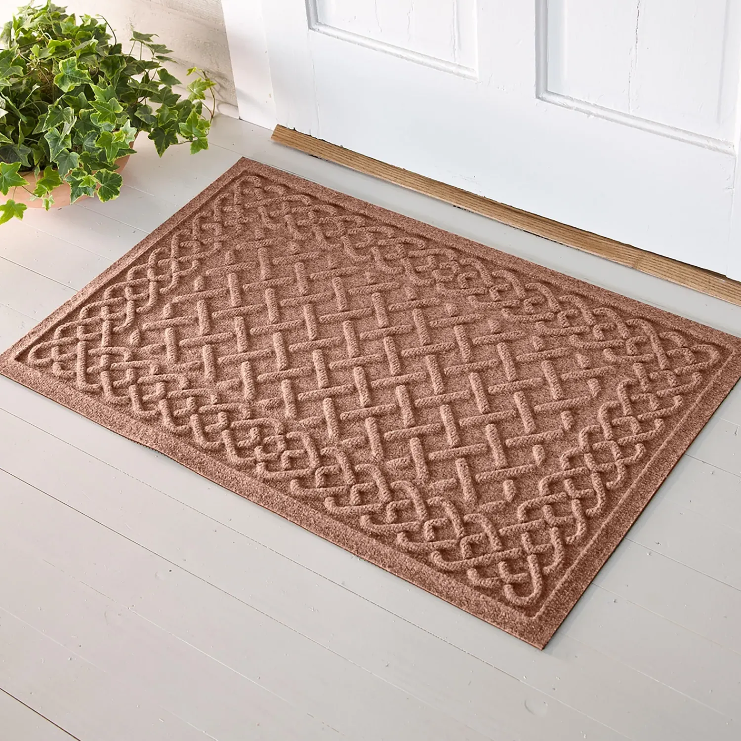 Plow & Hearth Waterhog Doormats>Waterhog Cable Weave Doormat, 3' x 7'