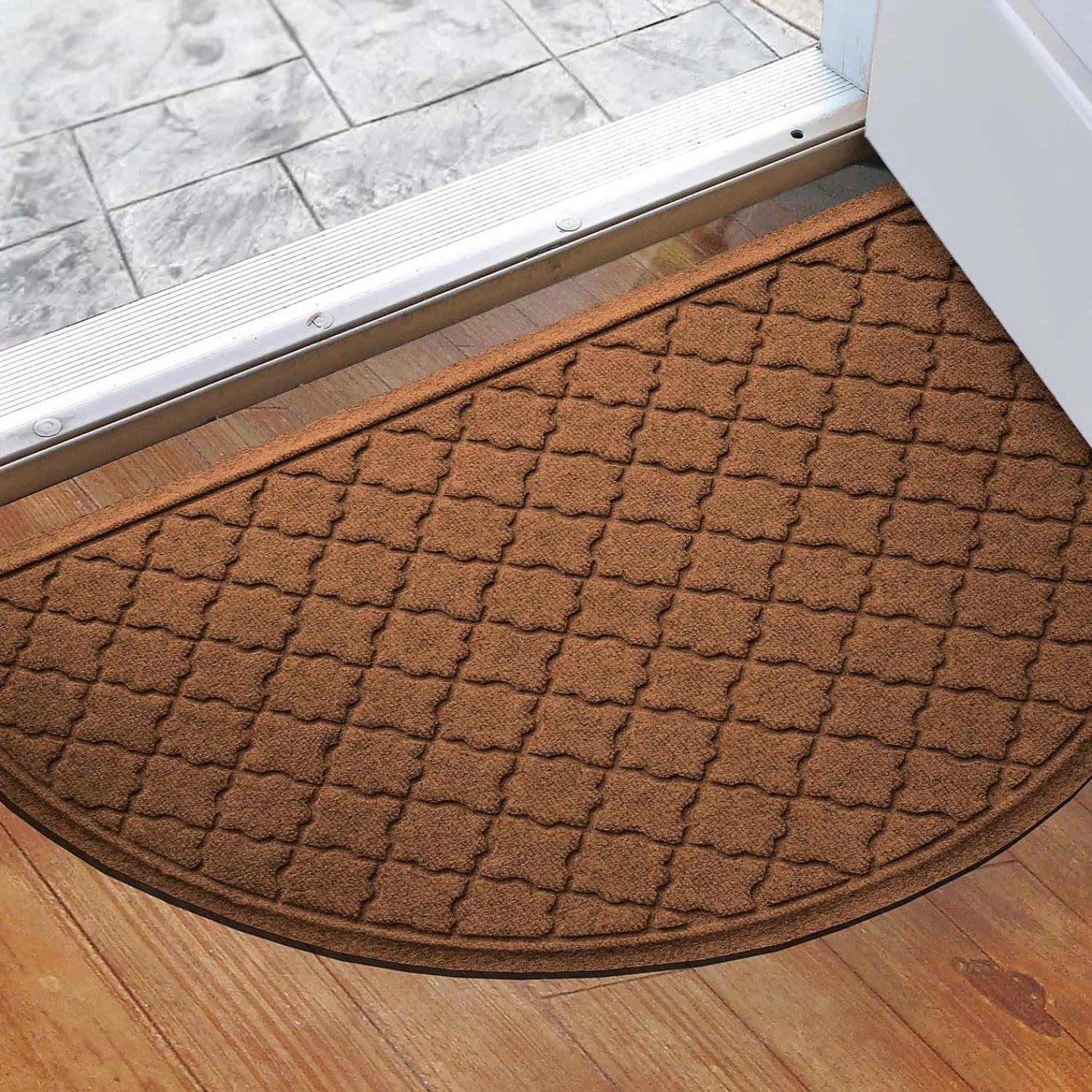 Plow & Hearth Waterhog Doormats>WaterHog Cordova 24"x39" Half Round Indoor Outdoor Doormat
