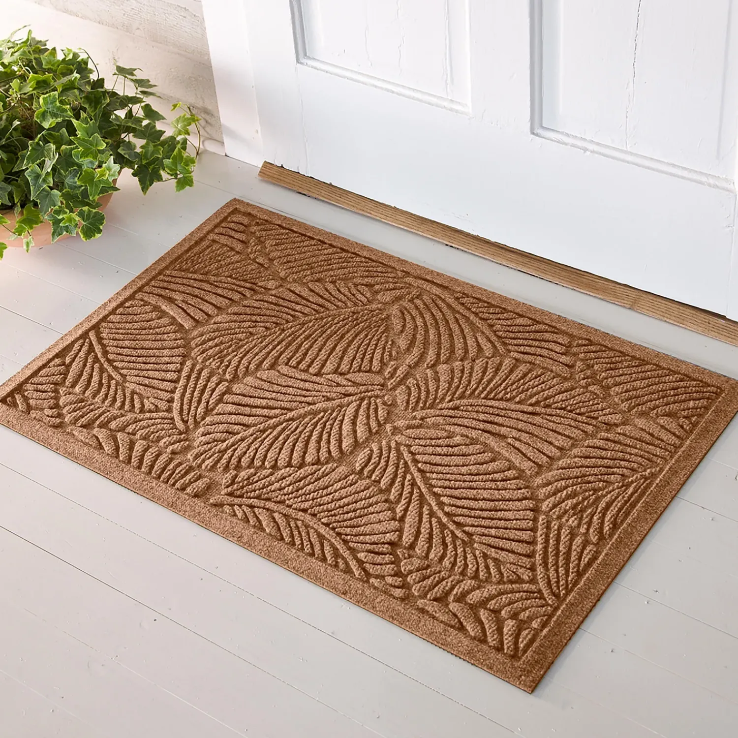 Plow & Hearth Waterhog Doormats>Waterhog Fern Doormat, 3' x 7'