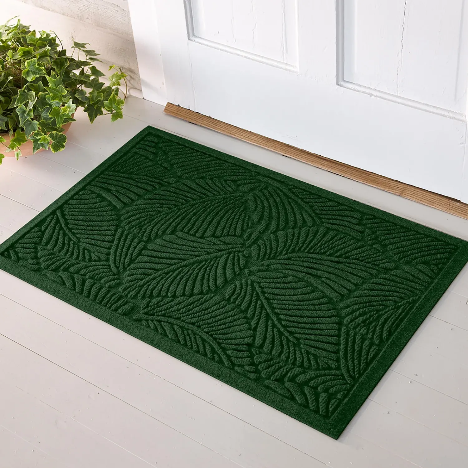 Plow & Hearth Waterhog Doormats>Waterhog Fern Doormat, 3' x 7'
