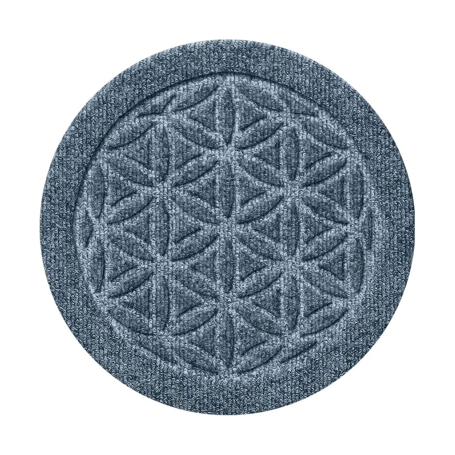 Plow & Hearth Planters & Plant Stands|Planters & Vases>Waterhog 12" Flower of Life Plant Trivets, Set of 2