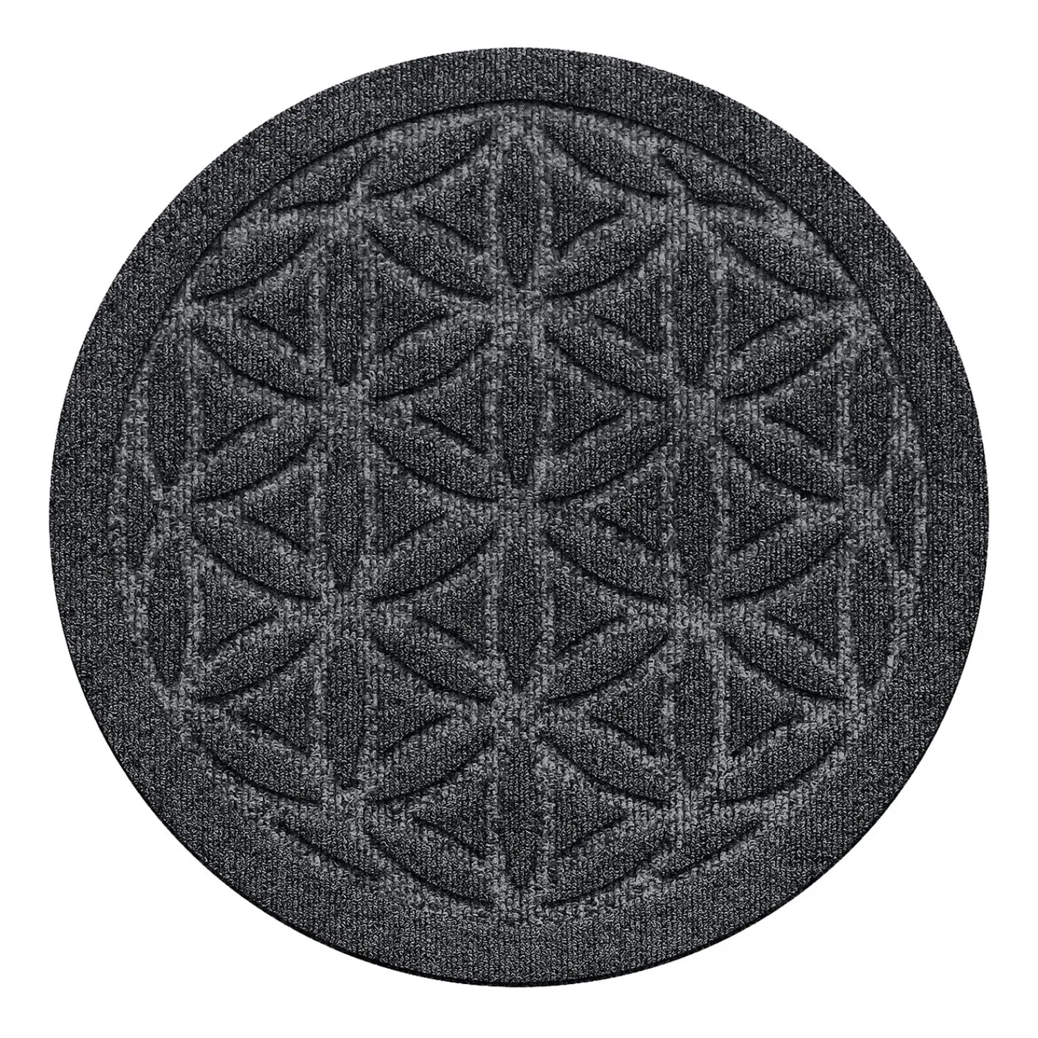 Plow & Hearth Planters & Plant Stands|Planters & Vases>Waterhog 17" Flower of Life Plant Trivets, Set of 2