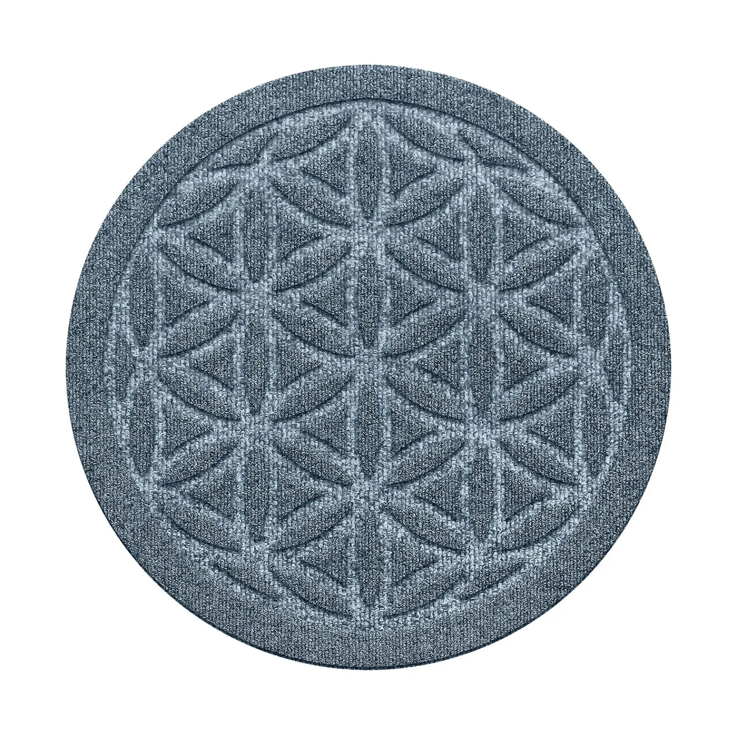 Plow & Hearth Planters & Plant Stands|Planters & Vases>Waterhog 17" Flower of Life Plant Trivets, Set of 2