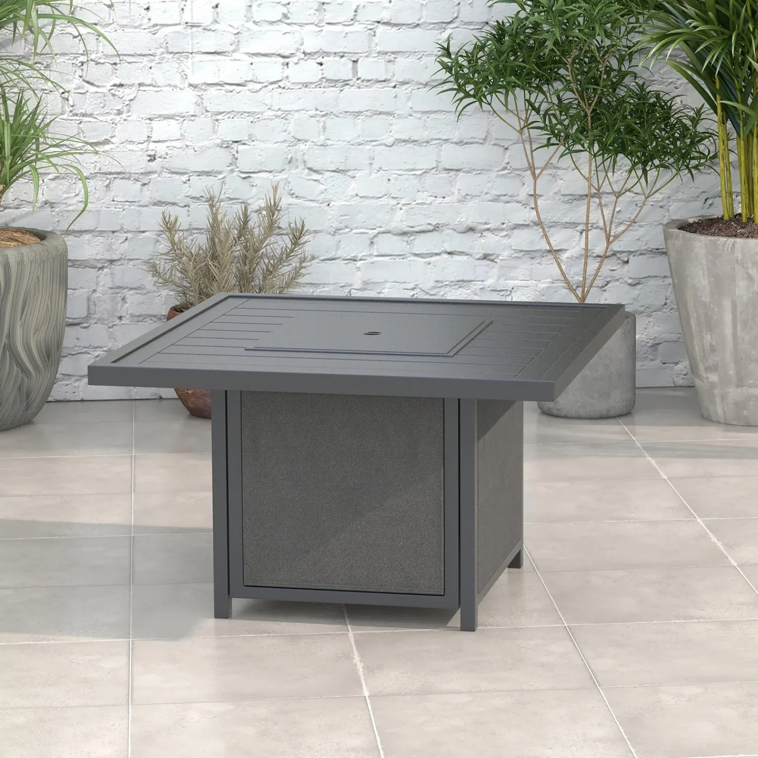 Plow & Hearth Fire Pits|Fire Pits>Waverly Propane Gas Fire Pit Table
