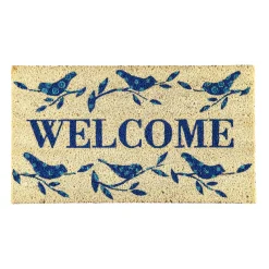 Plow & Hearth Coir Mats>Welcome Birds Coir Mat