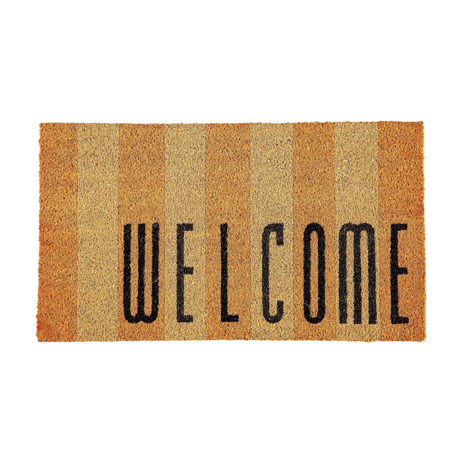 Plow & Hearth Coir Mats>Welcome Striped Coir Mat