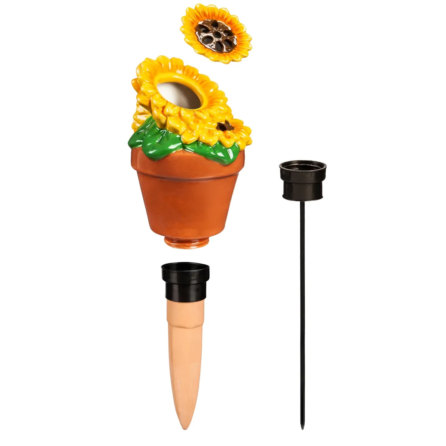 Plow & Hearth Eco-Friendly Pest Control>Whimsical Ceramic Fruit Fly/Gnat Trap with Watering Globe