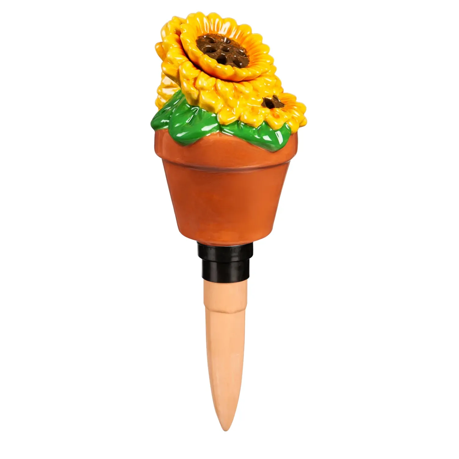 Plow & Hearth Eco-Friendly Pest Control>Whimsical Ceramic Fruit Fly/Gnat Trap with Watering Globe