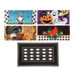 Plow & Hearth Interchangeable Mats>Whimsical Fall and Holiday Sassafras Mat Set