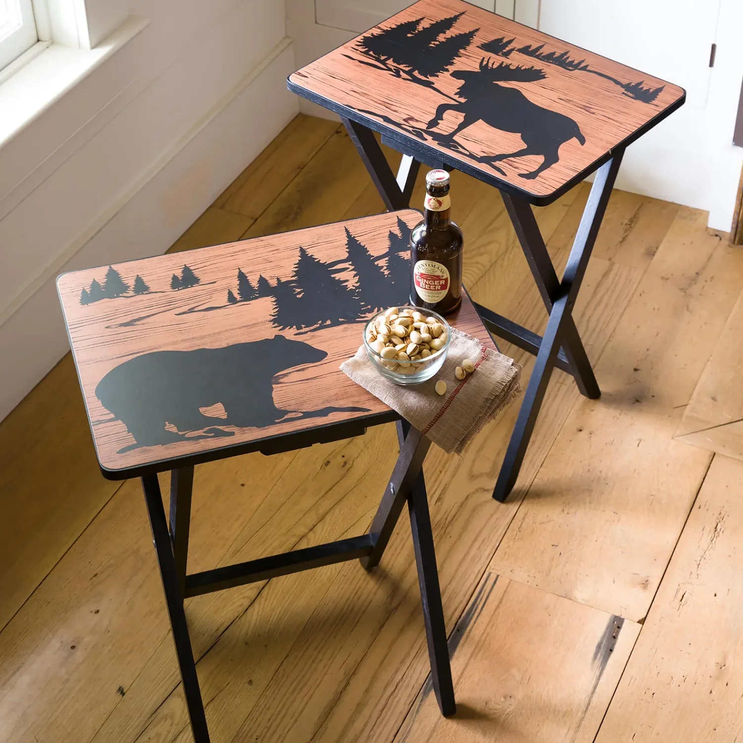 Plow & Hearth Accent Tables>Wilderness TV Trays, Set of 2