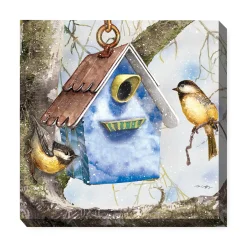 Plow & Hearth Outdoor Wall Art|Wall Art>Winter Home Indoor/Outdoor Canvas Wall Art