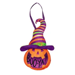 Plow & Hearth Fabric Door Hangers>Witch Hat Door Décor, Boo-Ya