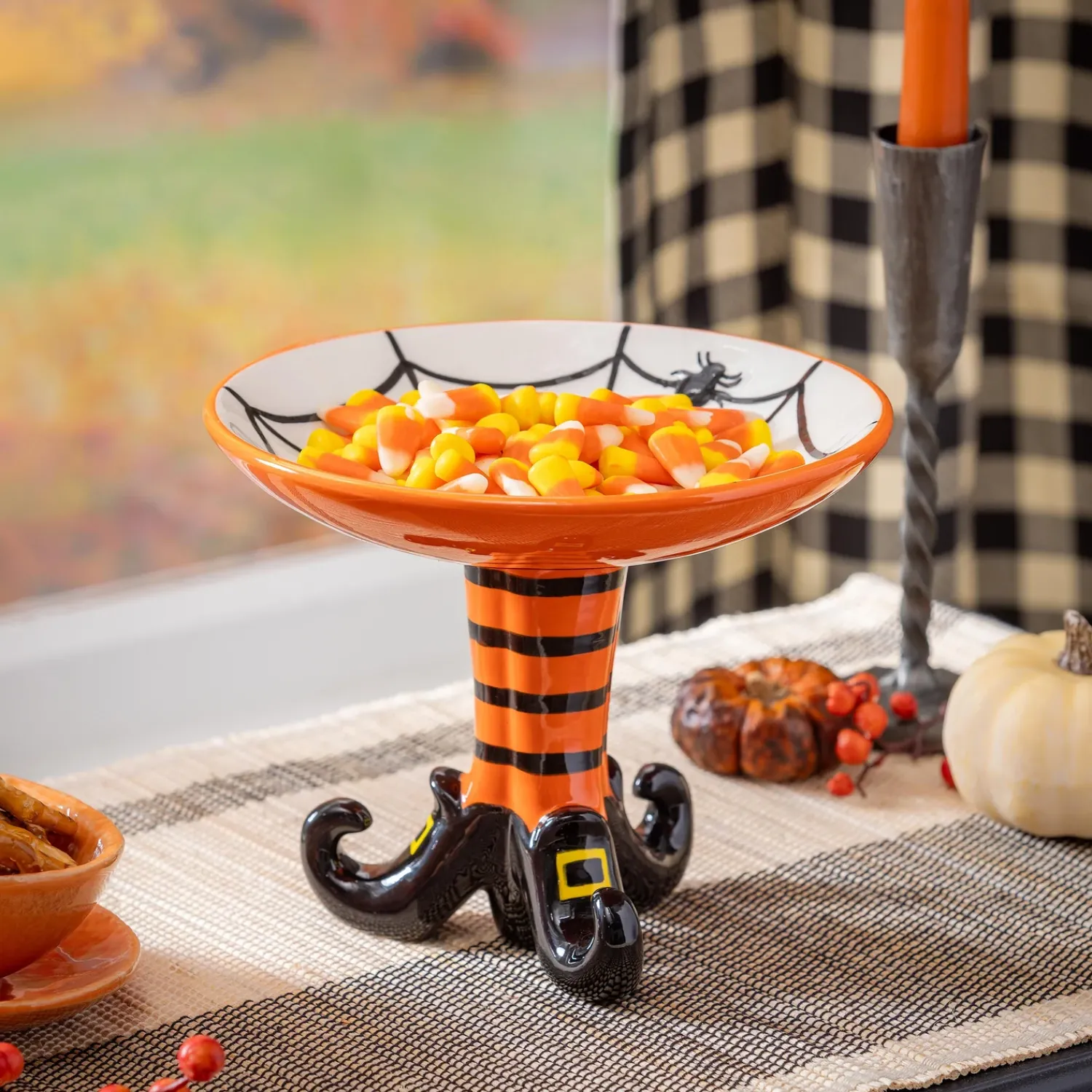 Plow & Hearth Serveware>Witch Leg Ceramic Serving Dish, 7.5"L