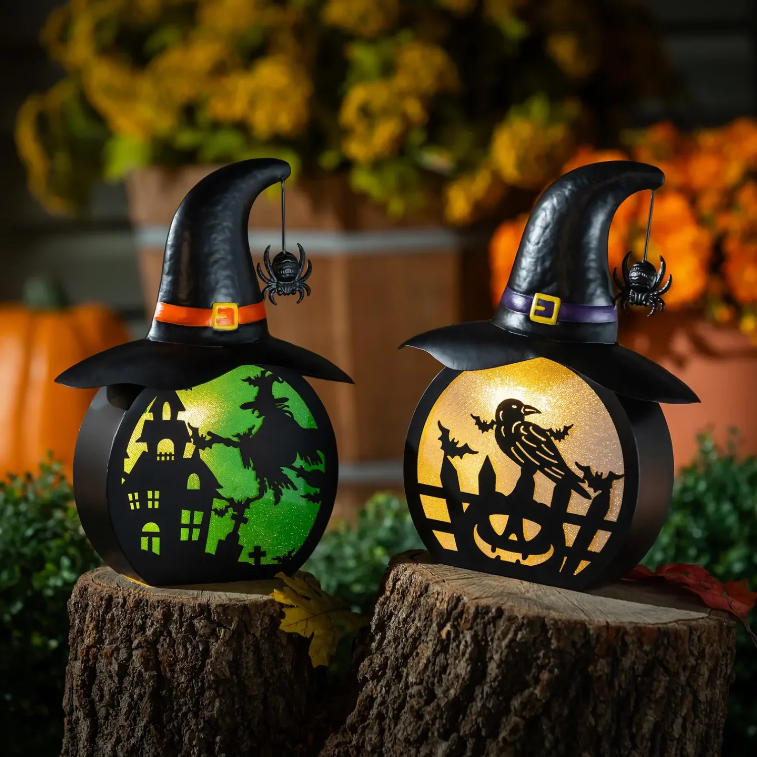 Plow & Hearth Garden Statues>Witchy Solar Statue, 12"H