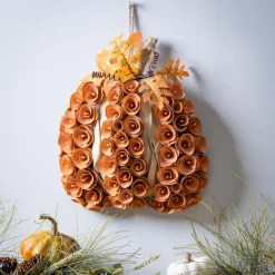 Plow & Hearth Wall Art>Wood Curl Pumpkin