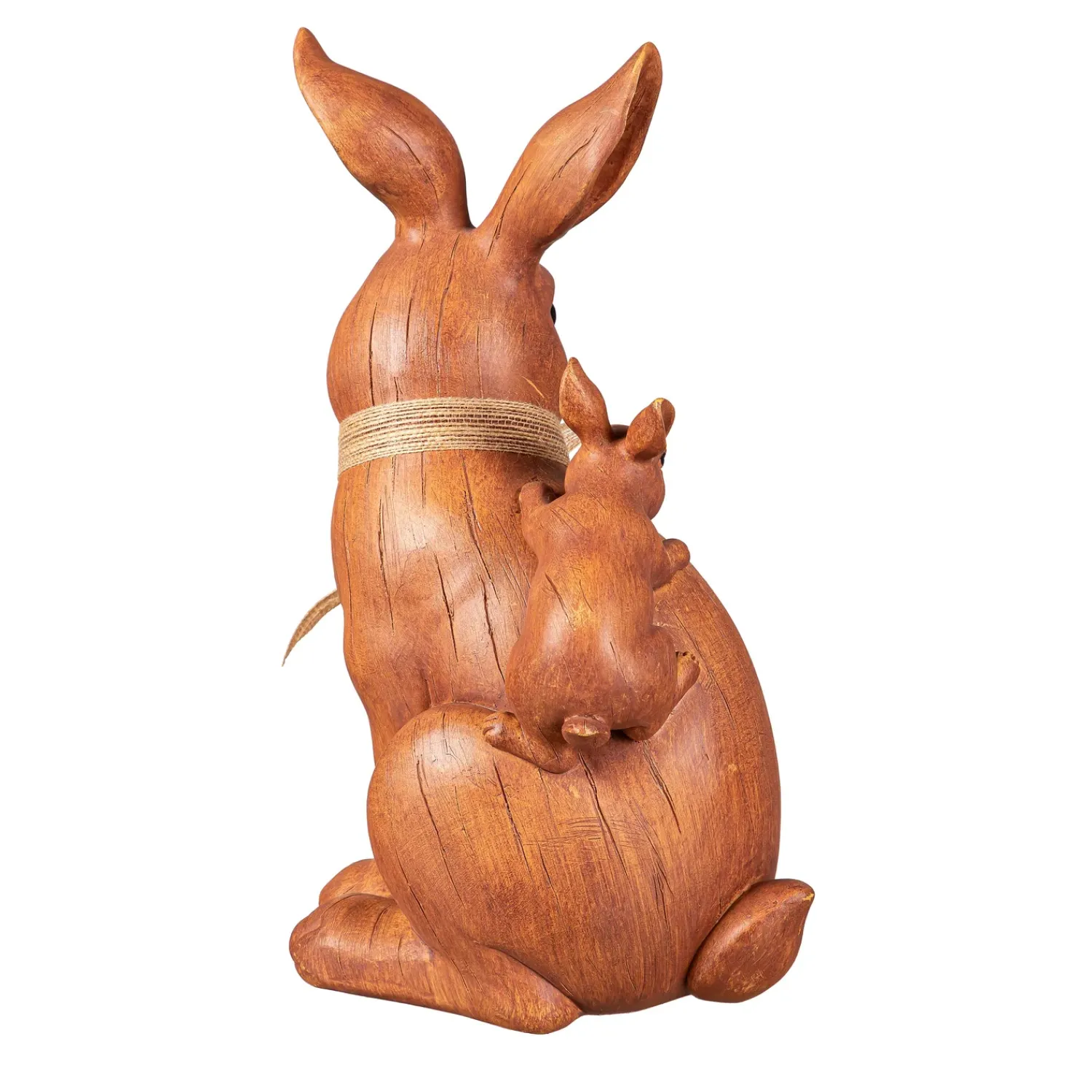 Plow & Hearth Garden Statues>Wood Look Rabbit Mother With Childern Statue
