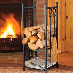 Plow & Hearth Fireplace Tool Sets|Wood Storage & Wood Racks><noscript><img width=