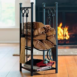 Plow & Hearth Fireplace Tool Sets|Wood Storage & Wood Racks><noscript><img width=