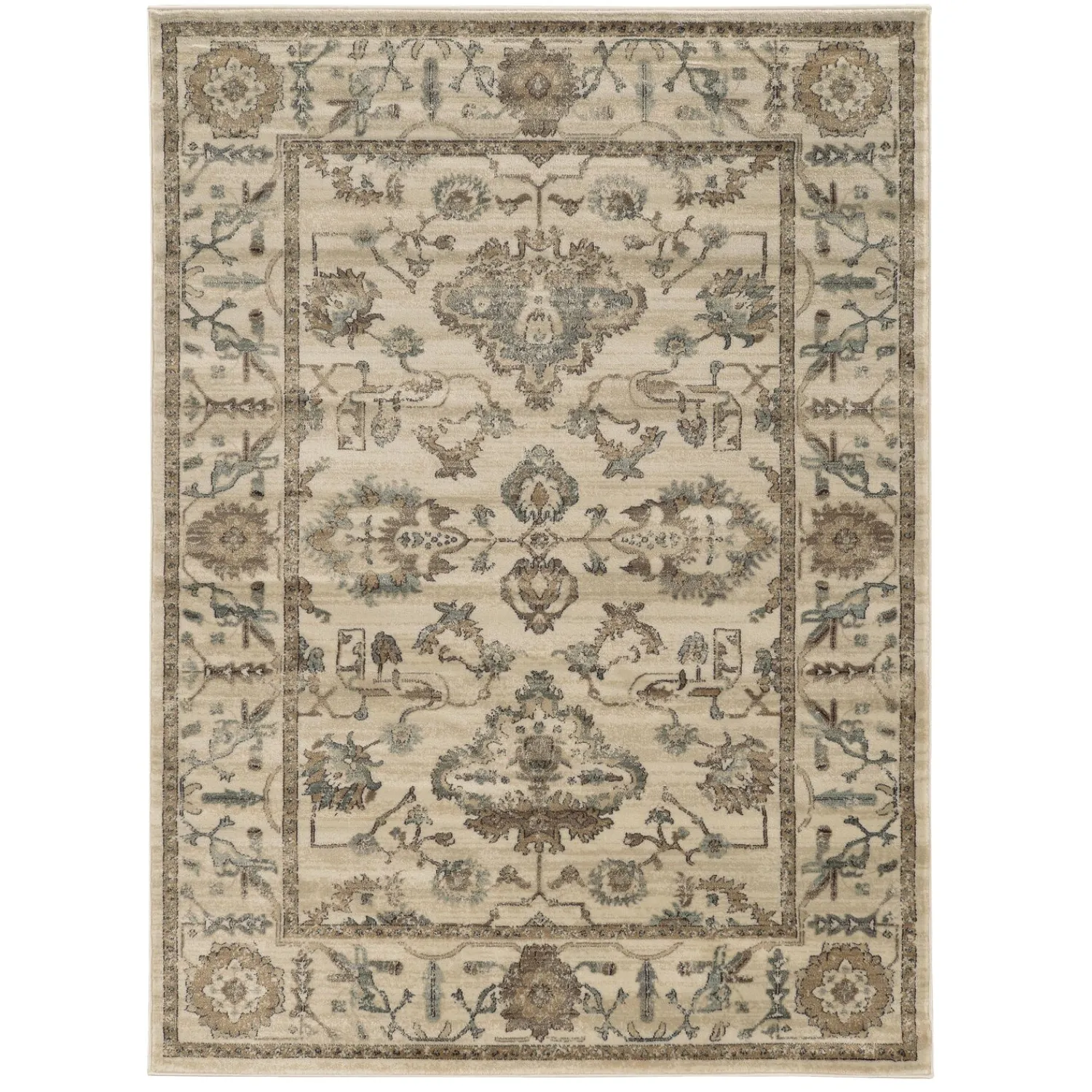 Plow & Hearth Area Rugs>Woodberry Polypropylene Rug, 5'3"x 7'3"