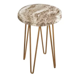Plow & Hearth Planters & Plant Stands|Accent Tables>Wooden Plant Stand with Metal Legs