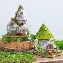 Plow & Hearth Decorative Accents>Woodland House 1, Set of 2