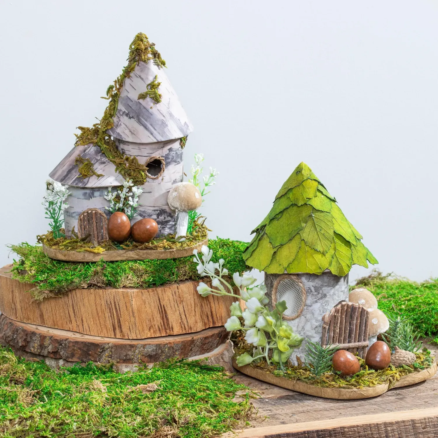 Plow & Hearth Decorative Accents>Woodland House 1, Set of 2