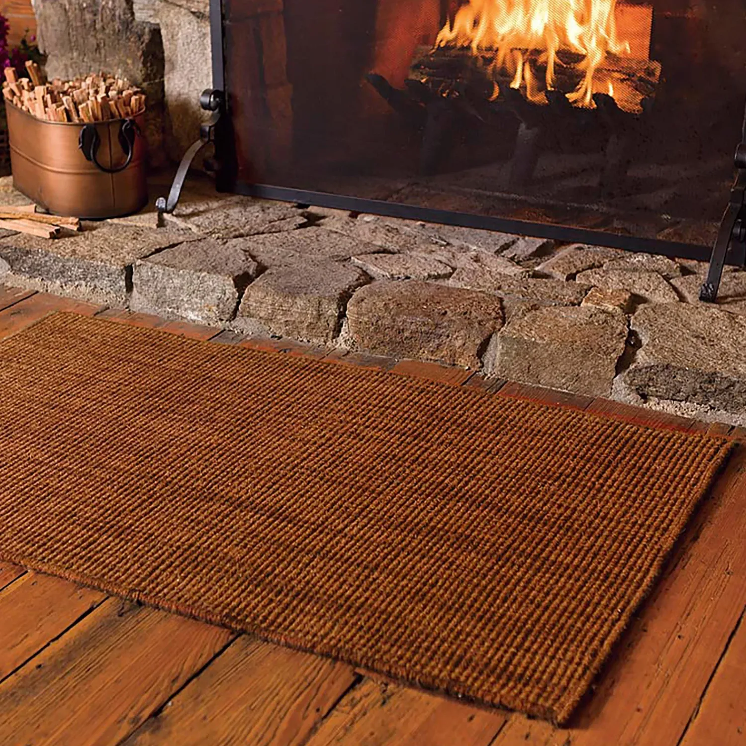 Plow & Hearth Area Rugs>Wool Blend Dalton Rug, 2' x 3'6" Paprika