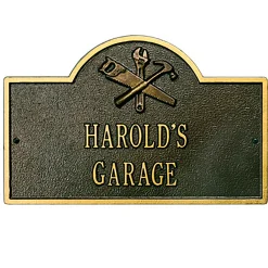 Plow & Hearth Address Signs & Wall Plaques>Workshop Arch Personalized Plaque