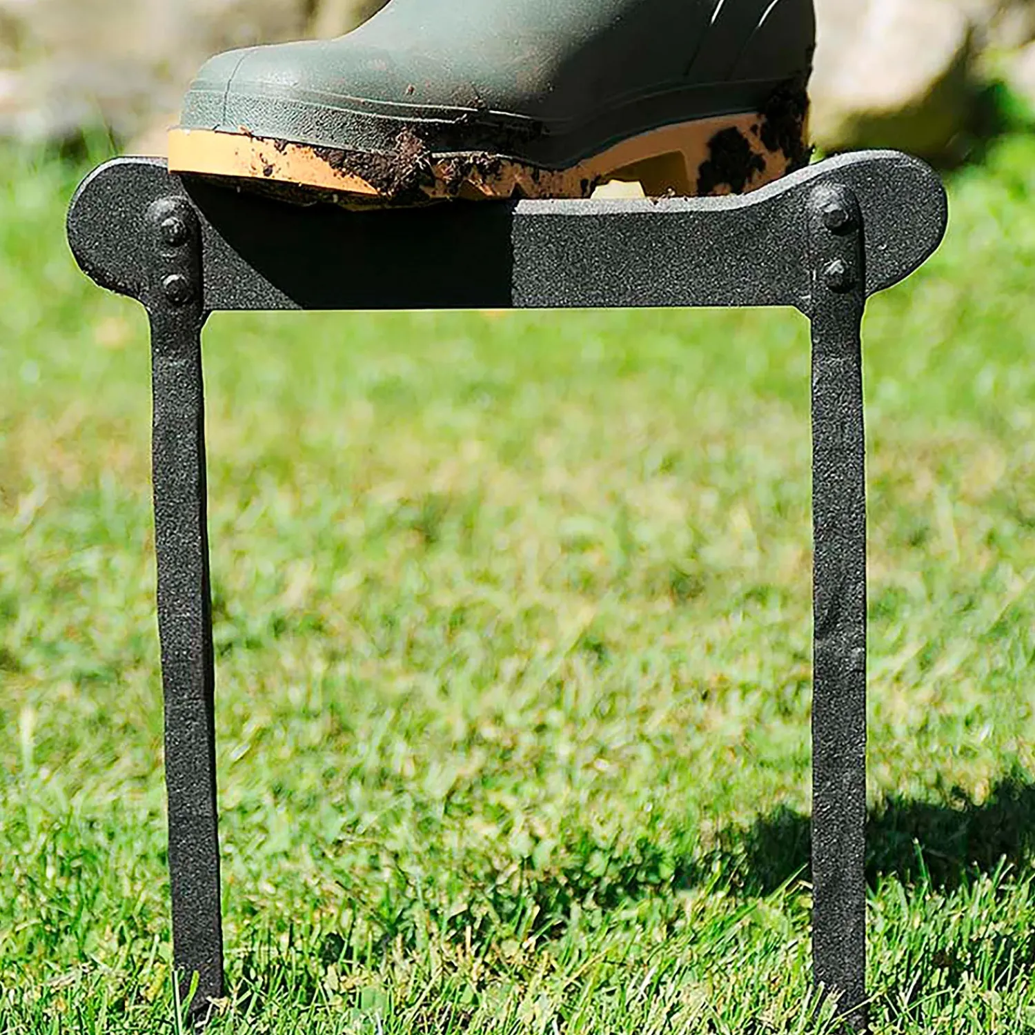 Plow & Hearth Garden Tools & Supplies|Outdoor Clean Up>Wrought Iron Powder-Coated Boot Scraper