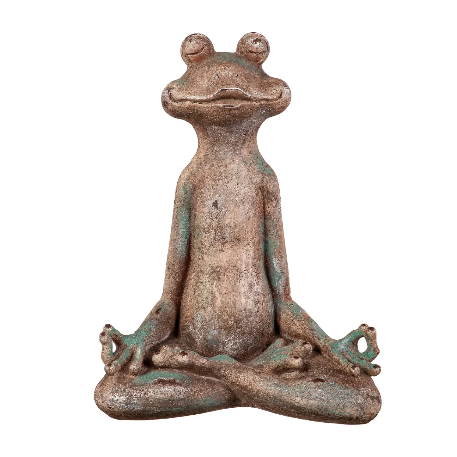 Plow & Hearth Garden Statues>Yoga Frog Resin Statue, 13"H