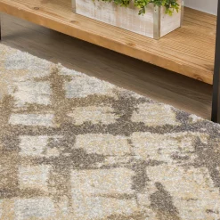 Plow & Hearth Area Rugs>York Easy Care Rug, 8' x 10' Silver